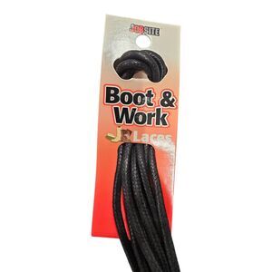 Jobsite Black Workboot Laces 45" NEW PACKAGE